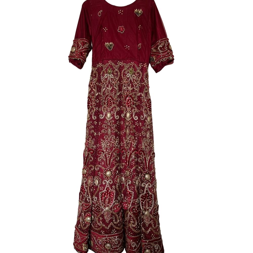 Embroidered Wedding Guest Dress - Picture 10 of 12
